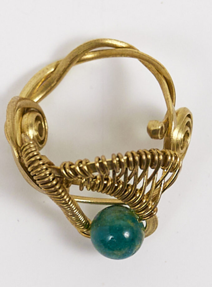 Anillo filigrana Amazonita