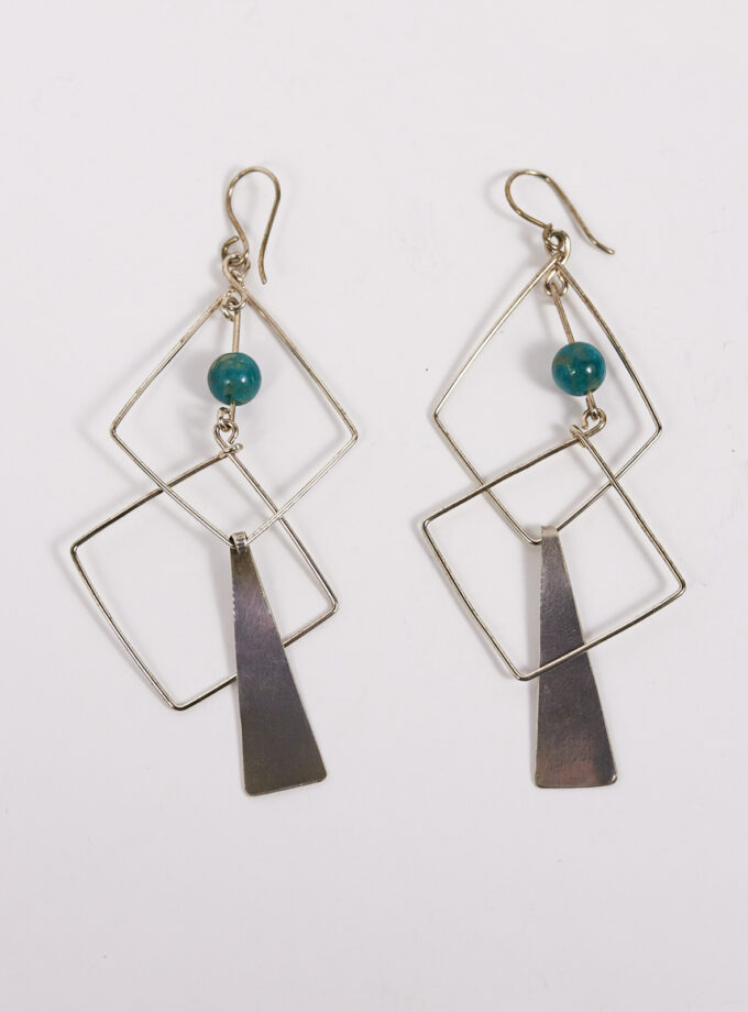 Pendientes mandala amazonita