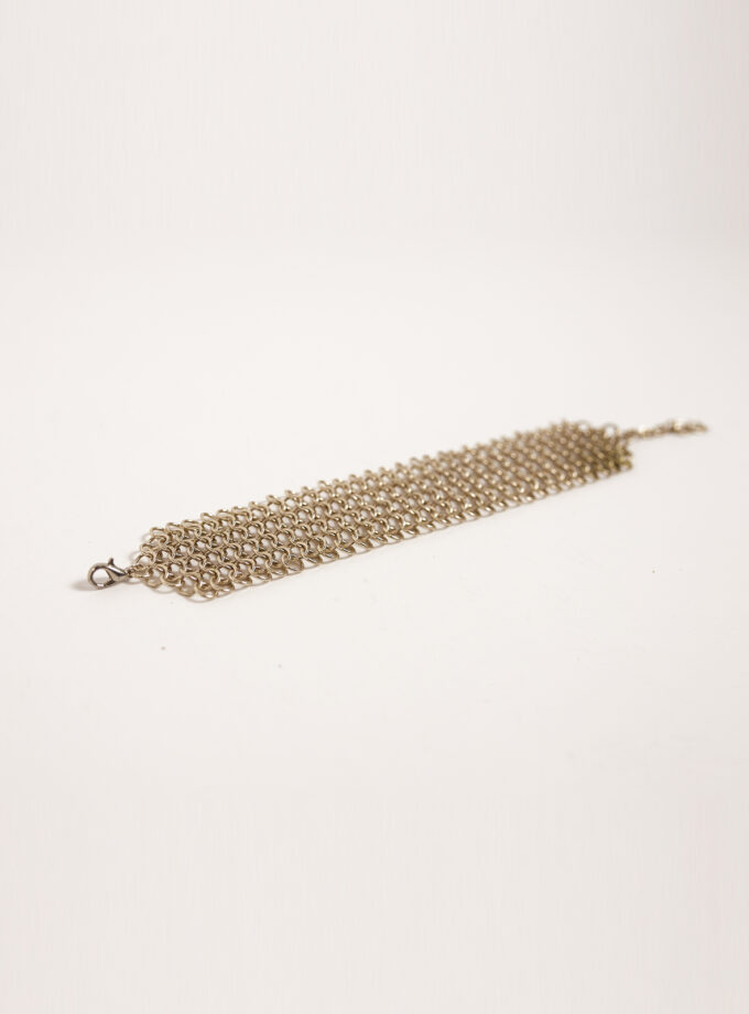 Pulsera estilo cota de malla rectangular