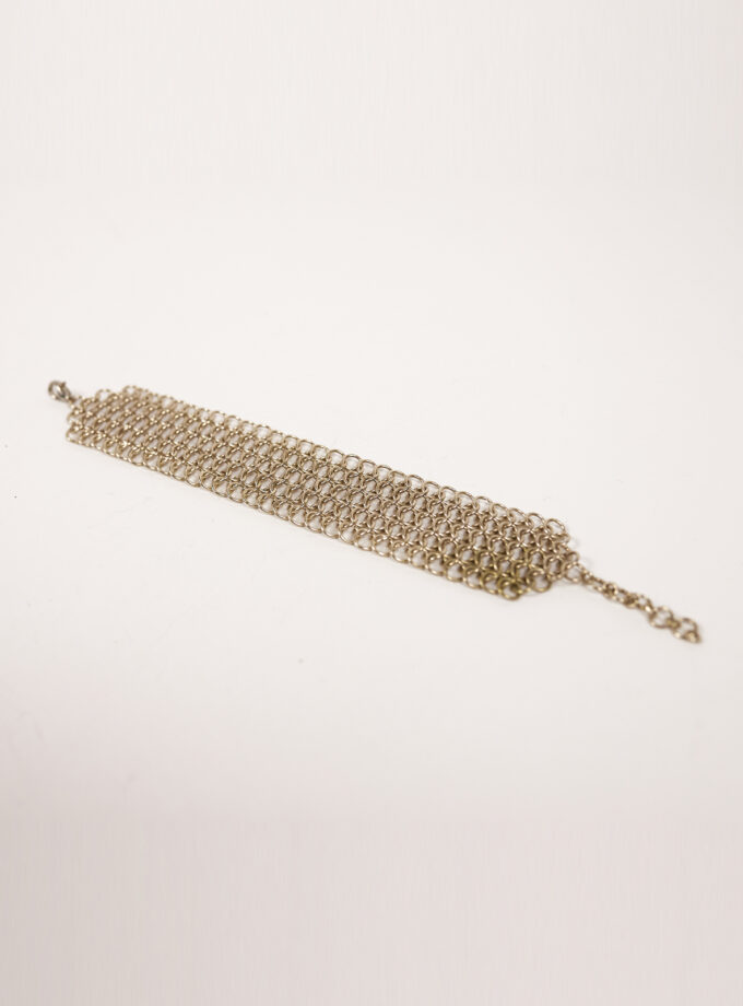 Pulsera estilo cota de malla rectangular