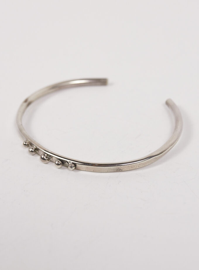 Pulsera plata 5 bolas