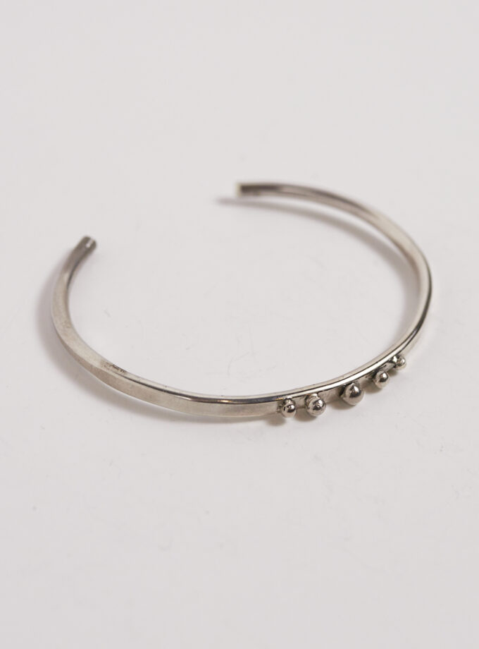 Pulsera plata 5 bolas