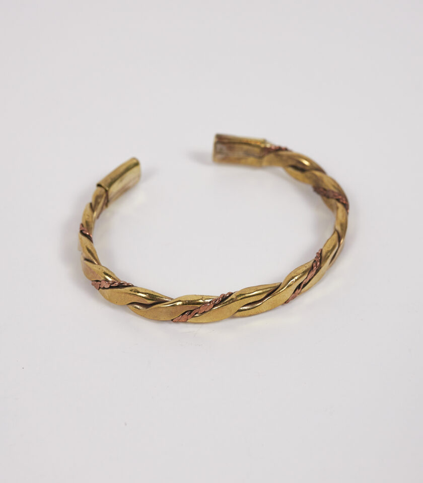 Pulsera vikinga latón y cobre - Imagen 2